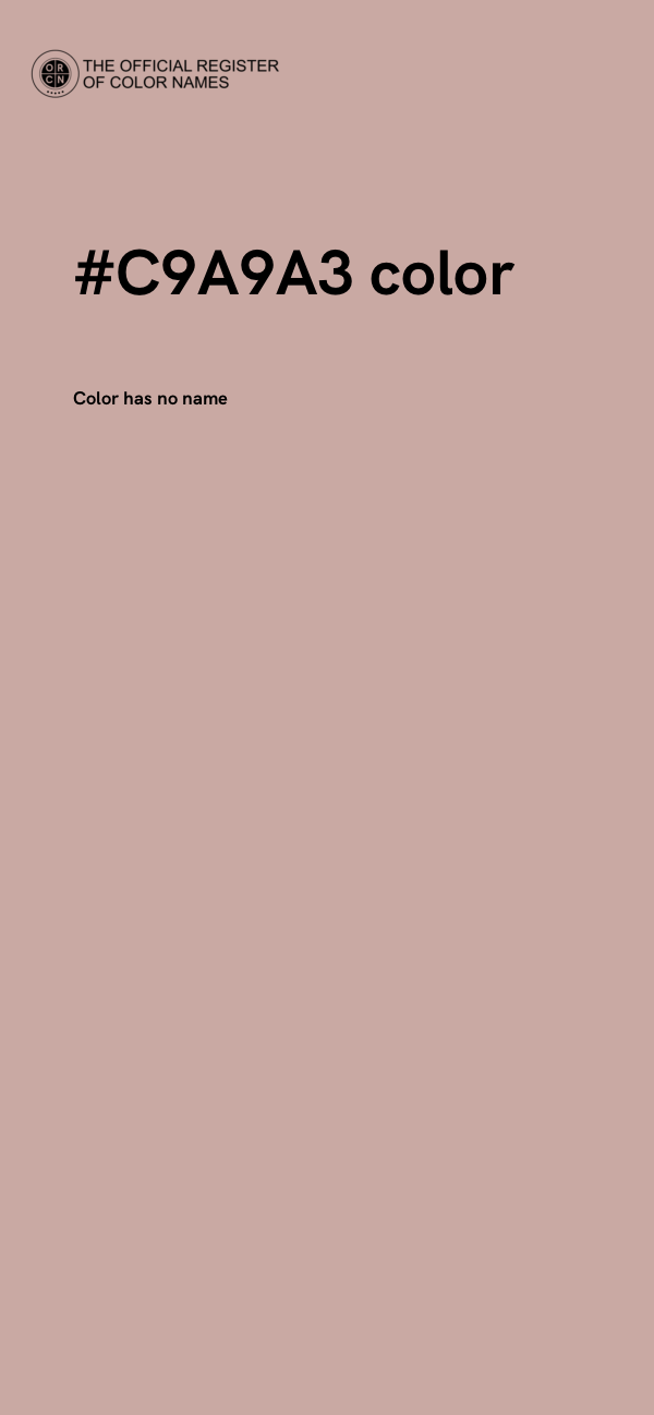 #C9A9A3 color image