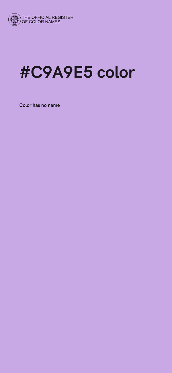 #C9A9E5 color image