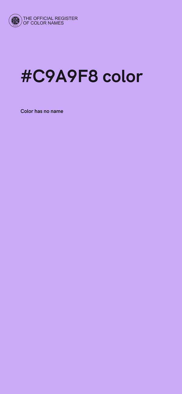 #C9A9F8 color image