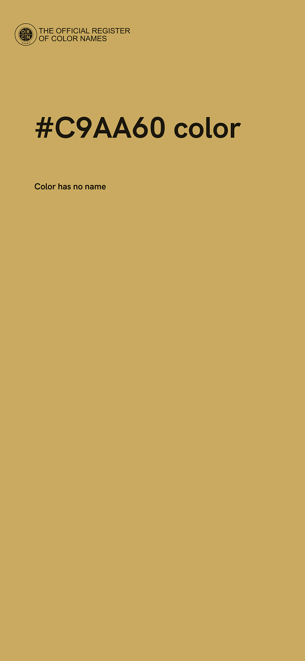 #C9AA60 color image