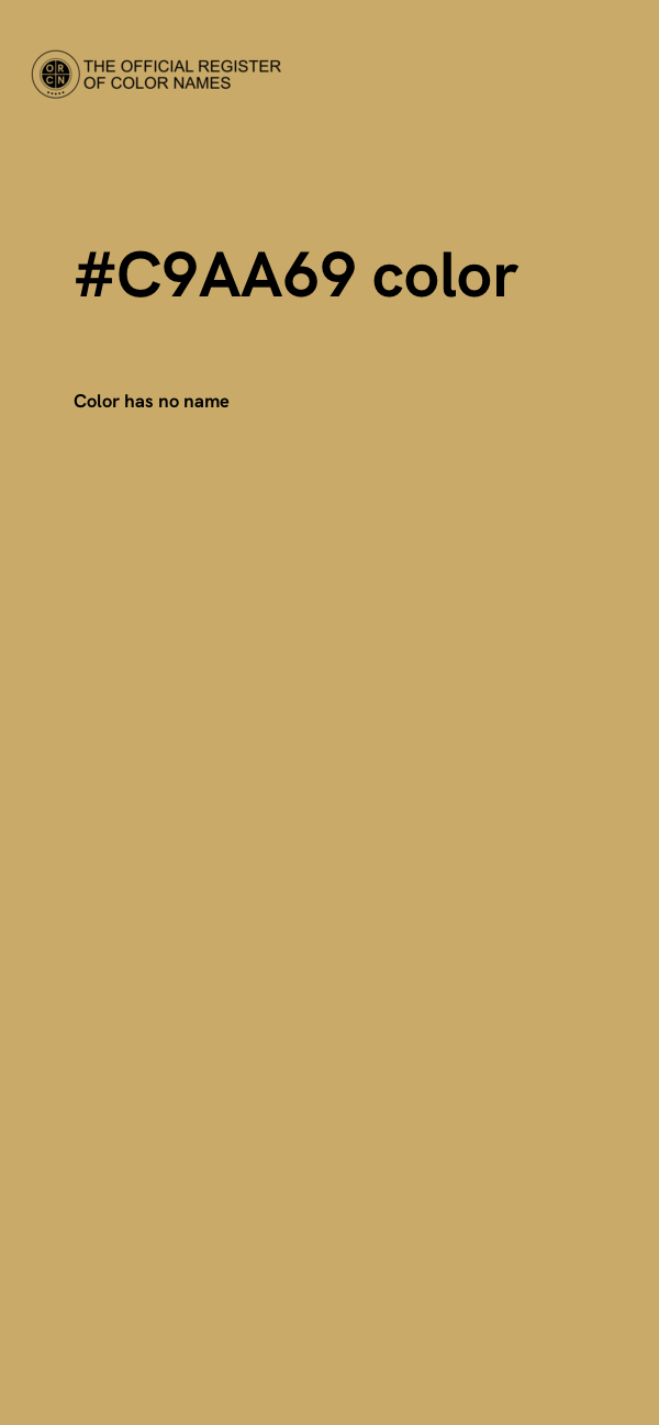 #C9AA69 color image