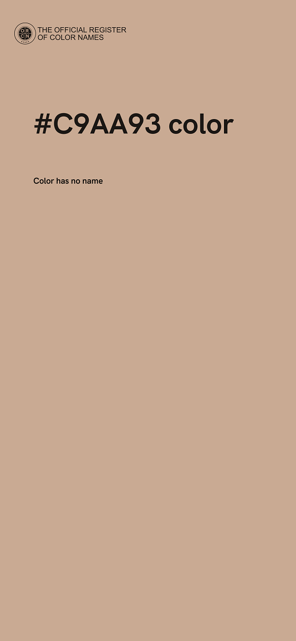 #C9AA93 color image