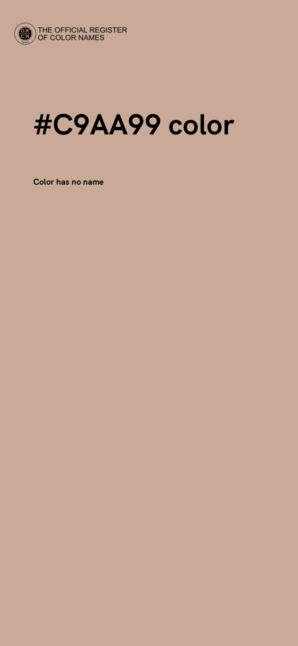 #C9AA99 color image