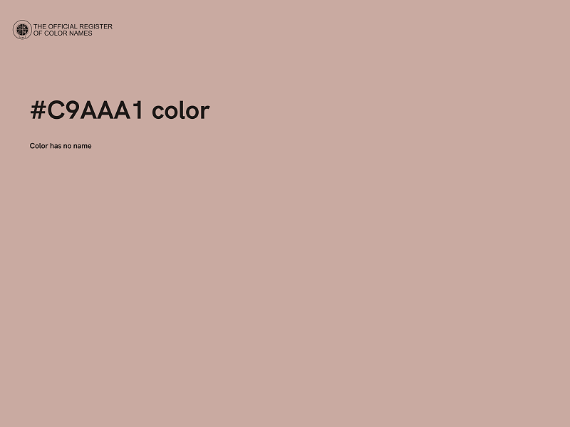 #C9AAA1 color image