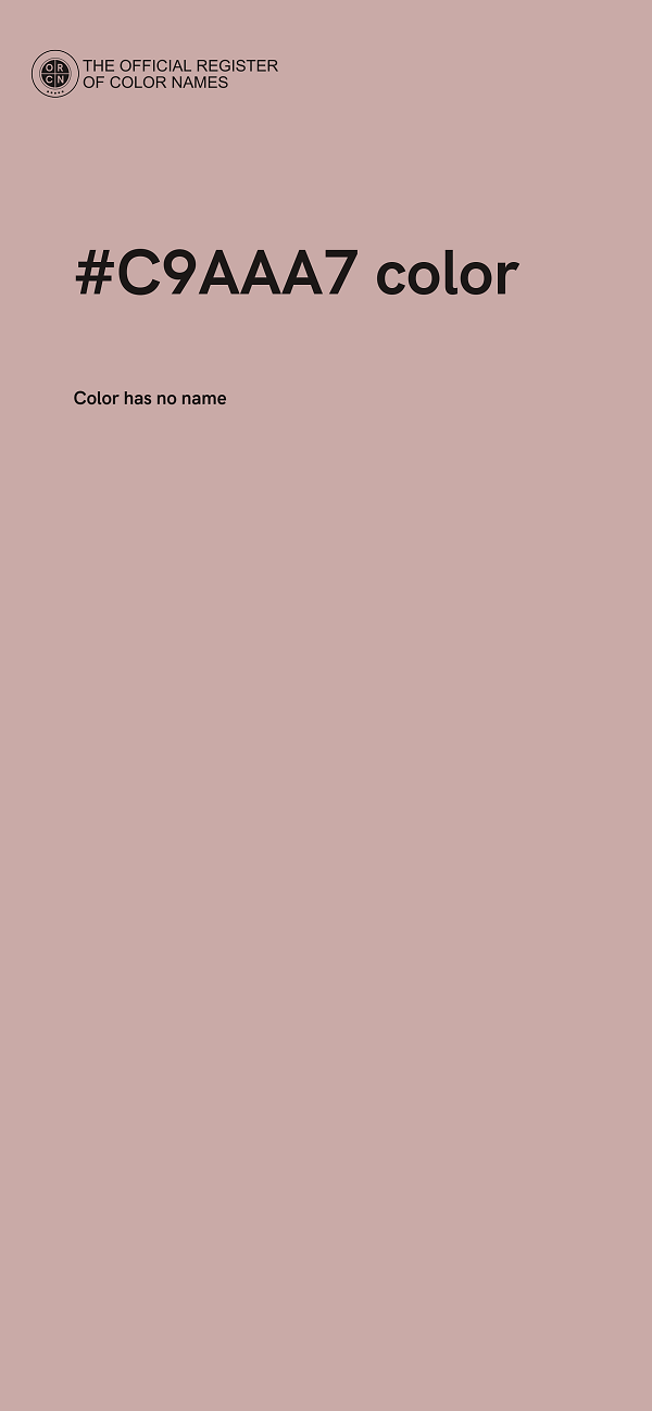 #C9AAA7 color image
