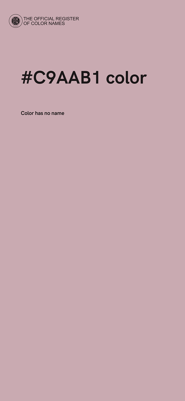 #C9AAB1 color image