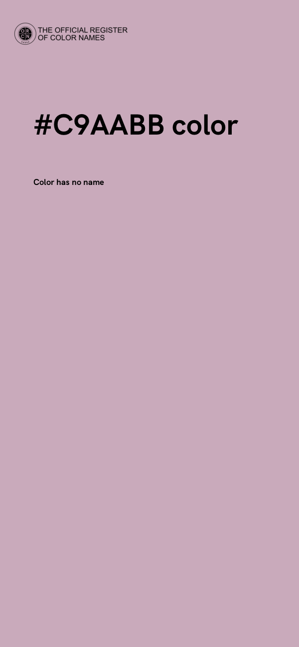 #C9AABB color image