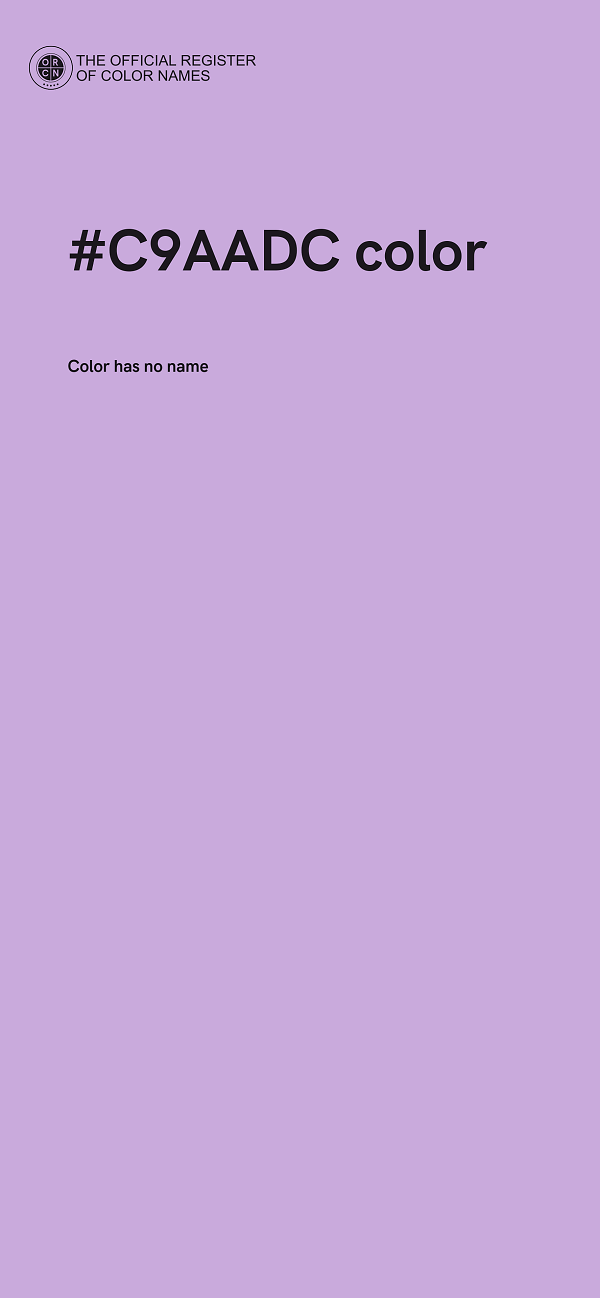 #C9AADC color image