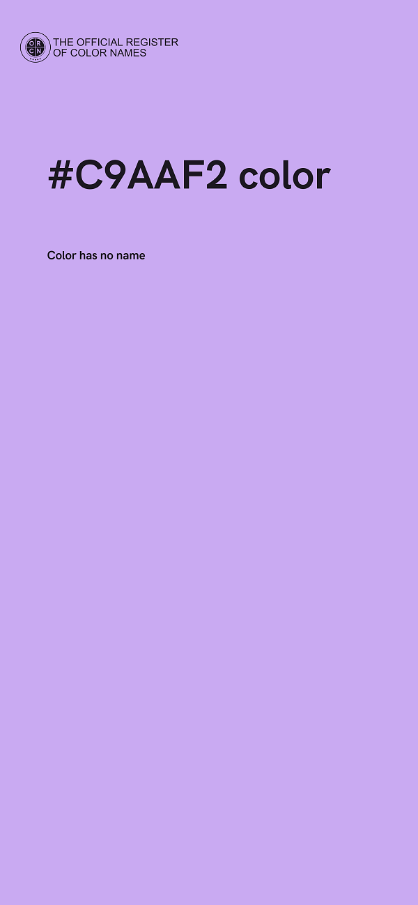 #C9AAF2 color image