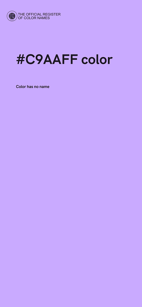 #C9AAFF color image