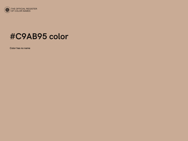 #C9AB95 color image