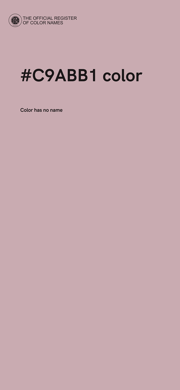 #C9ABB1 color image