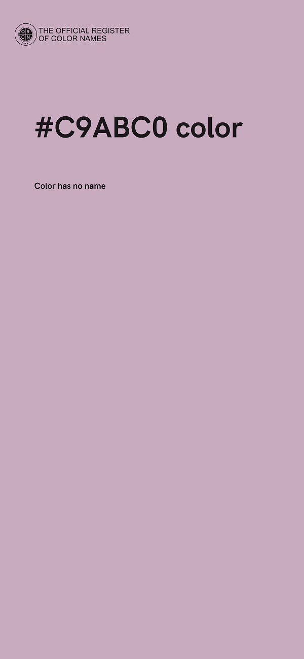 #C9ABC0 color image