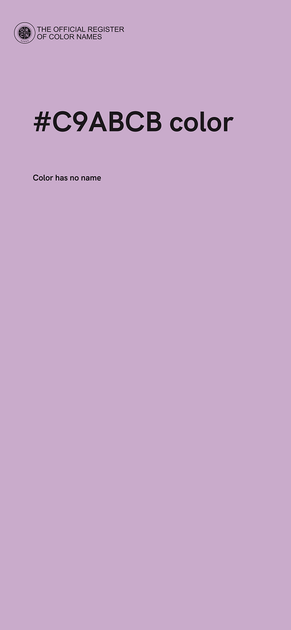 #C9ABCB color image