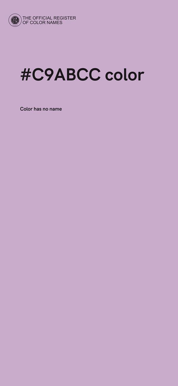 #C9ABCC color image