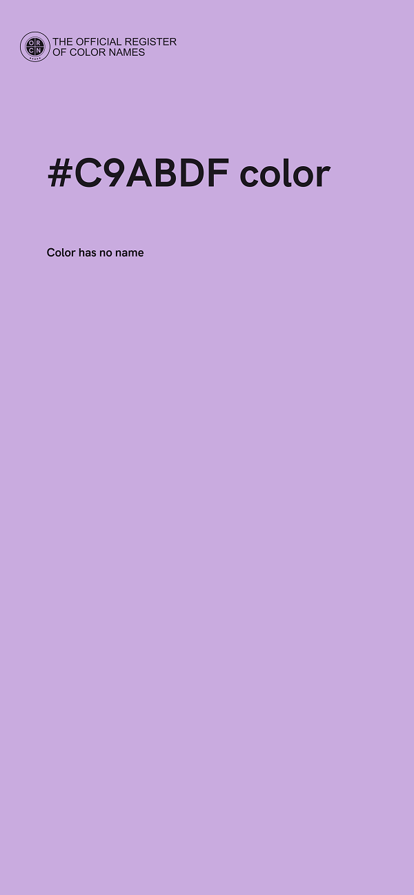 #C9ABDF color image