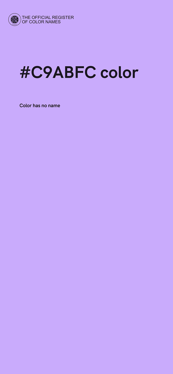 #C9ABFC color image