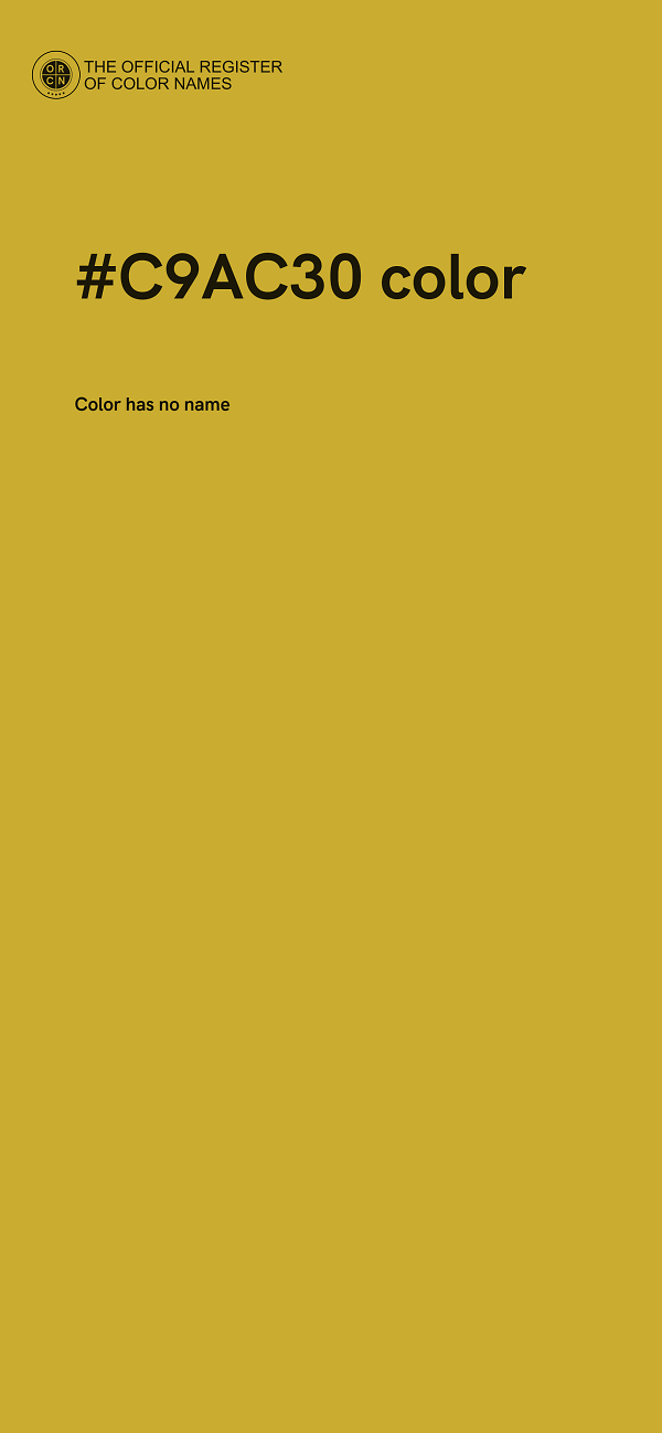 #C9AC30 color image