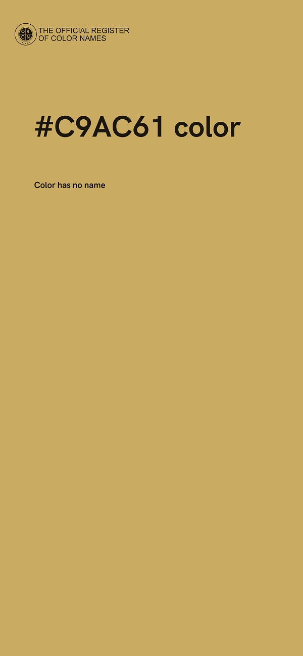 #C9AC61 color image