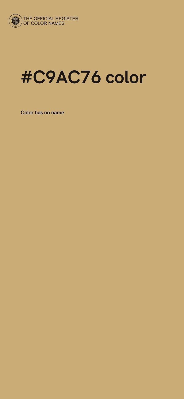 #C9AC76 color image