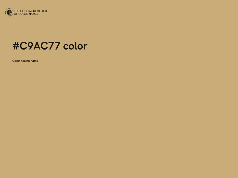 #C9AC77 color image