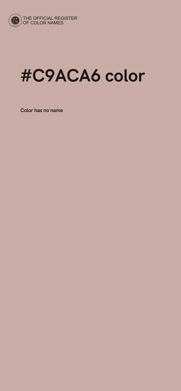 #C9ACA6 color image