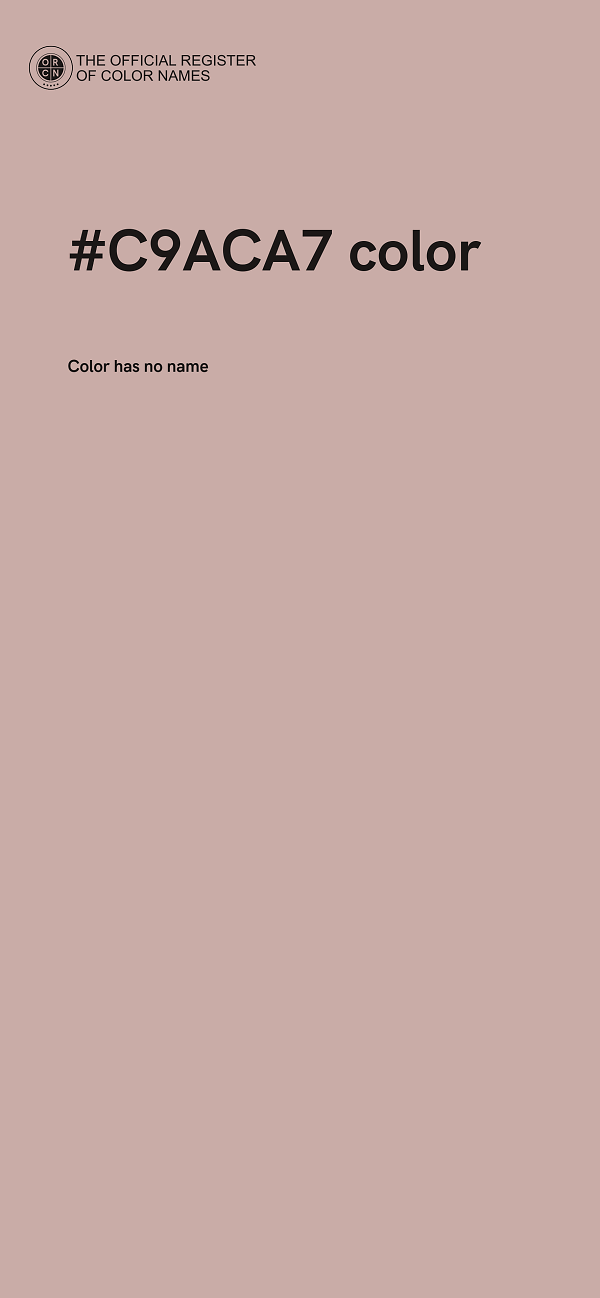 #C9ACA7 color image