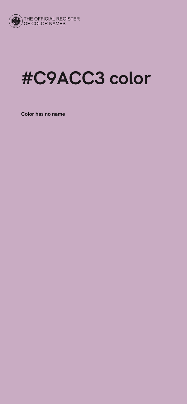 #C9ACC3 color image