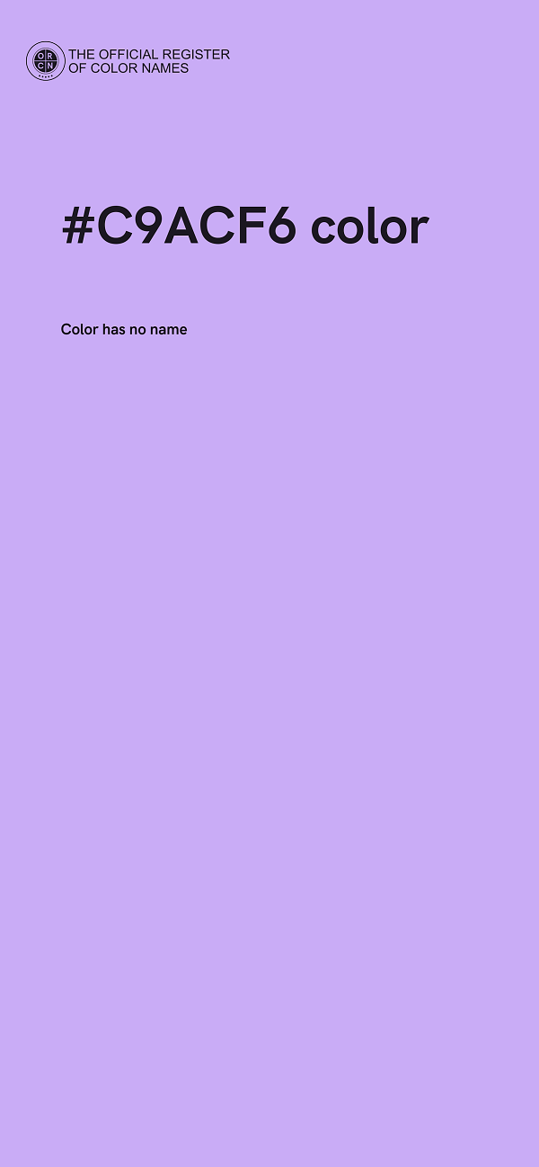 #C9ACF6 color image