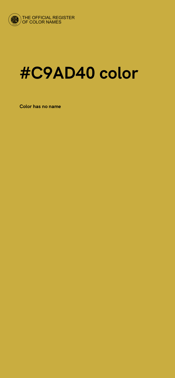#C9AD40 color image