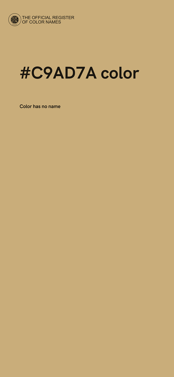 #C9AD7A color image