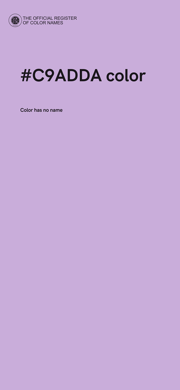 #C9ADDA color image
