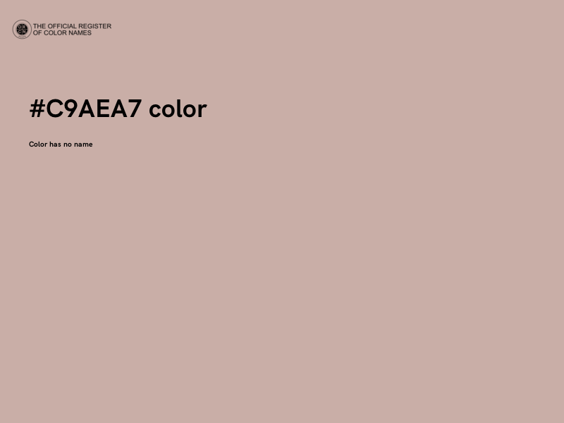 #C9AEA7 color image