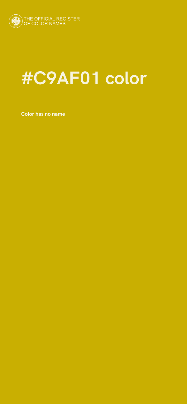 #C9AF01 color image