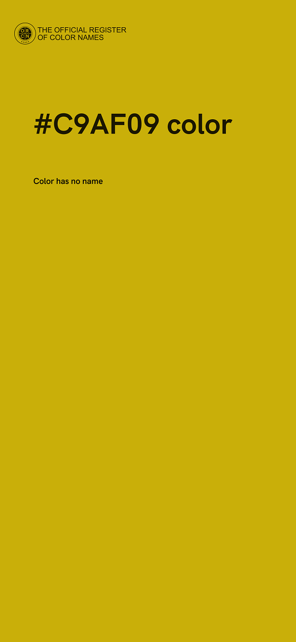 #C9AF09 color image