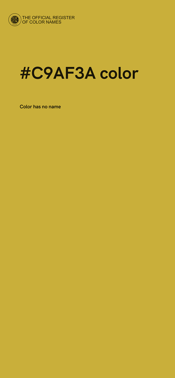 #C9AF3A color image