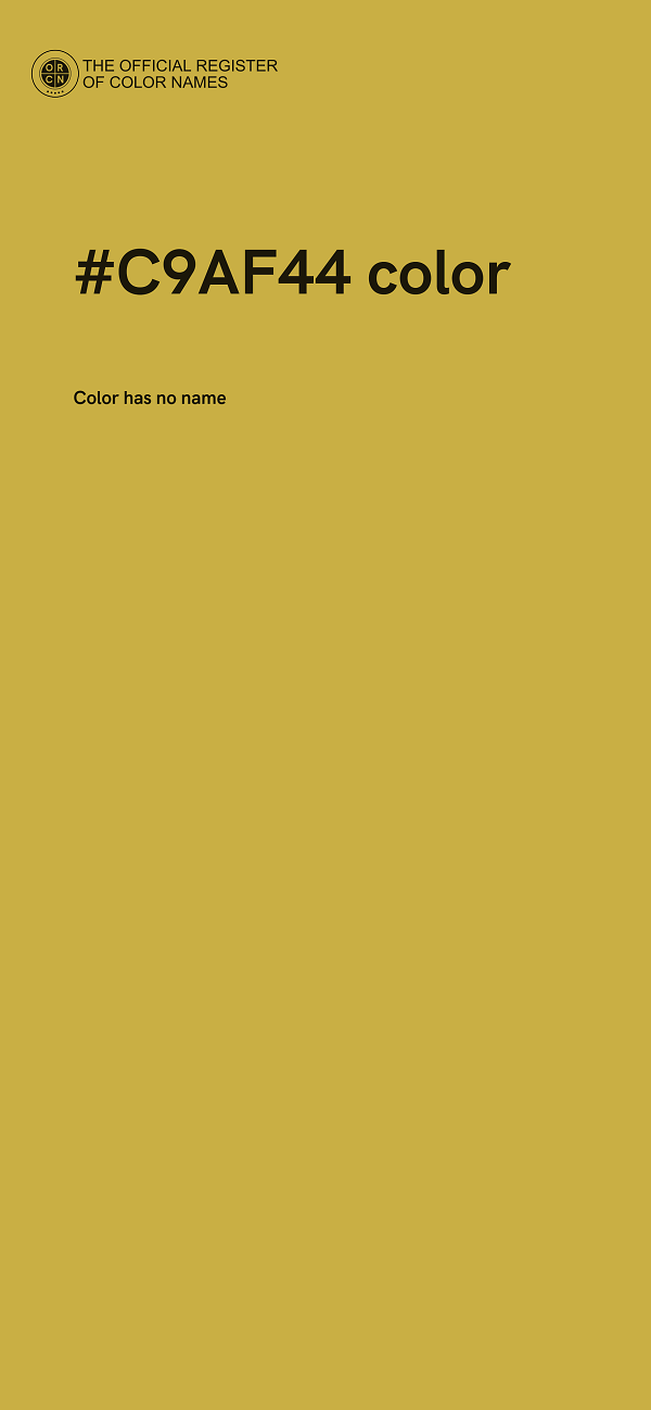 #C9AF44 color image