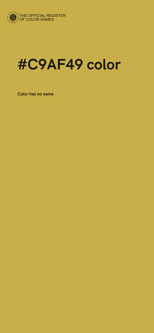 #C9AF49 color image