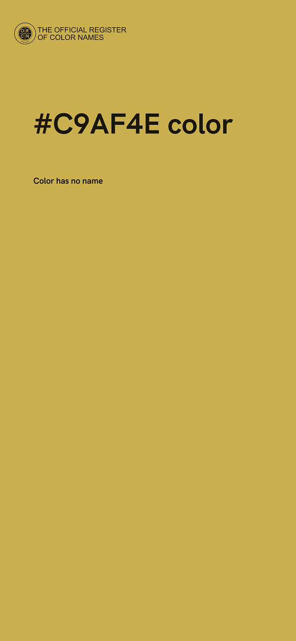 #C9AF4E color image