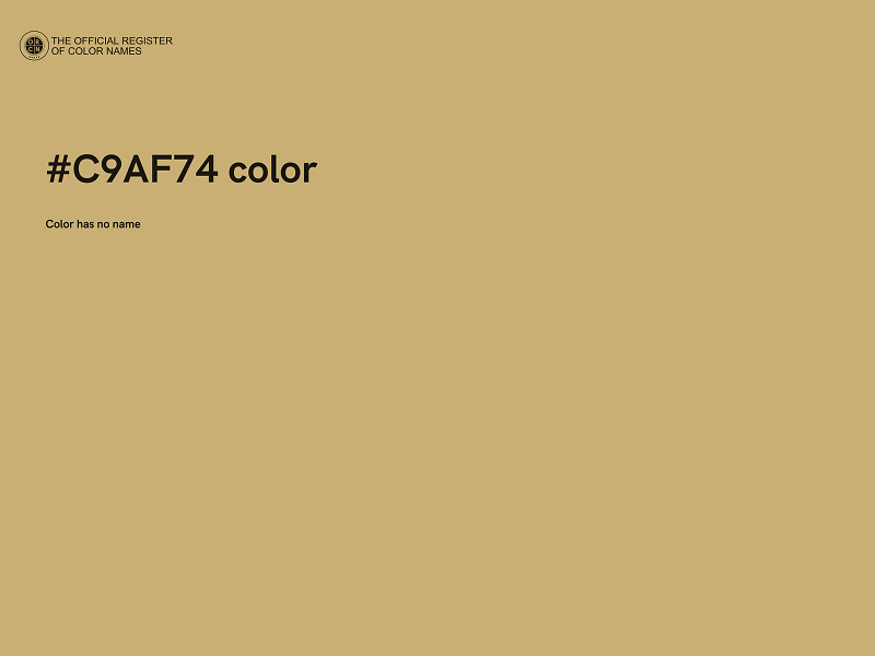 #C9AF74 color image