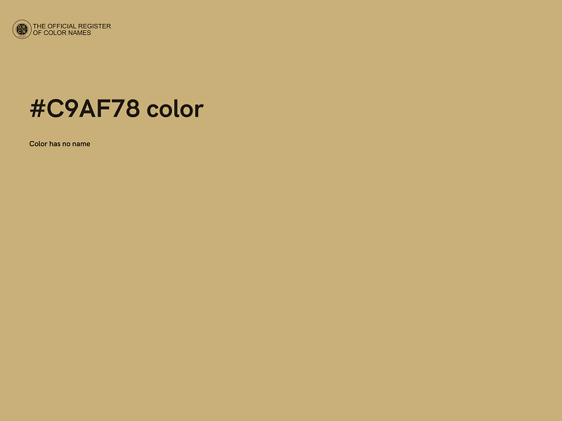 #C9AF78 color image