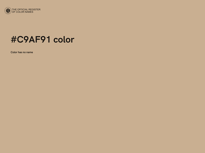 #C9AF91 color image