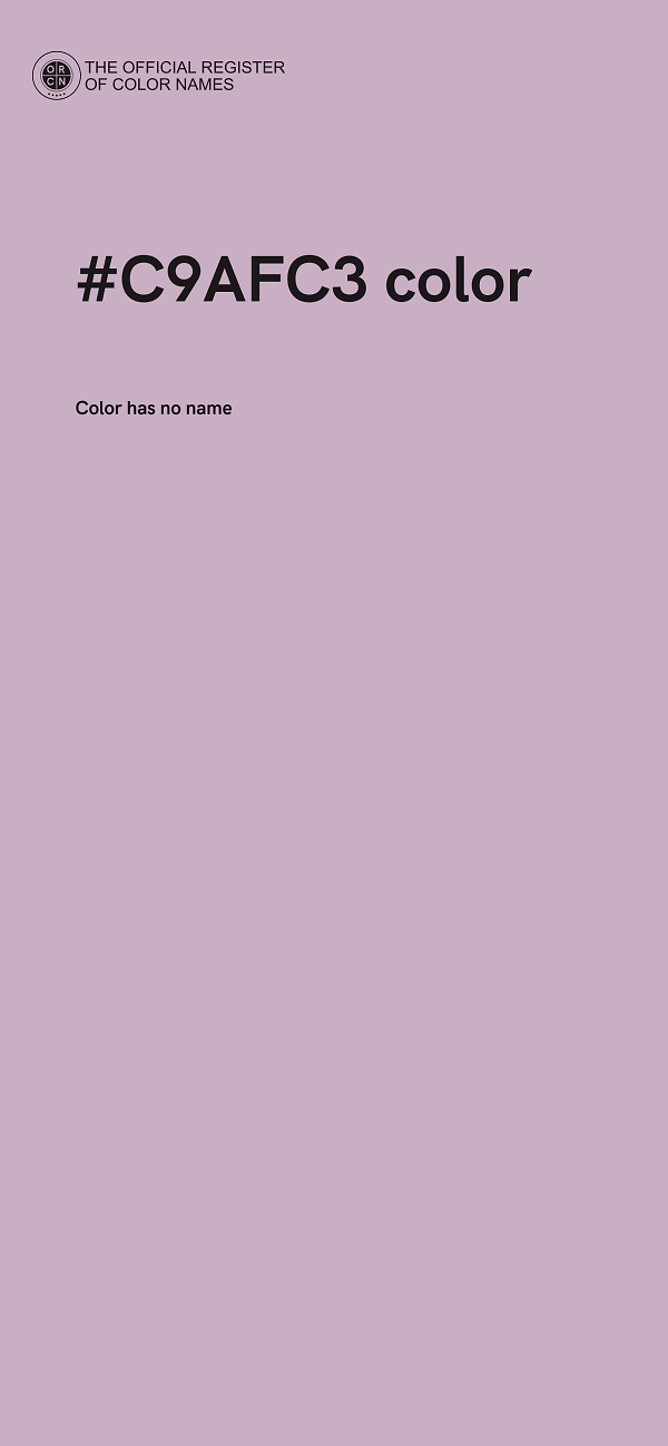 #C9AFC3 color image