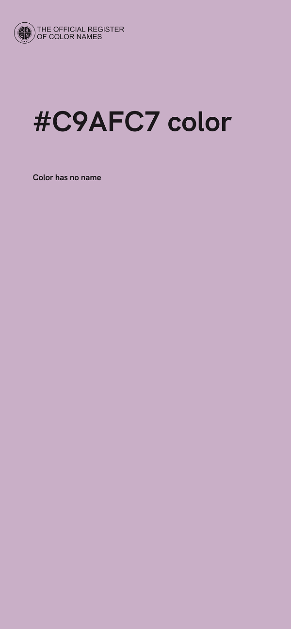 #C9AFC7 color image