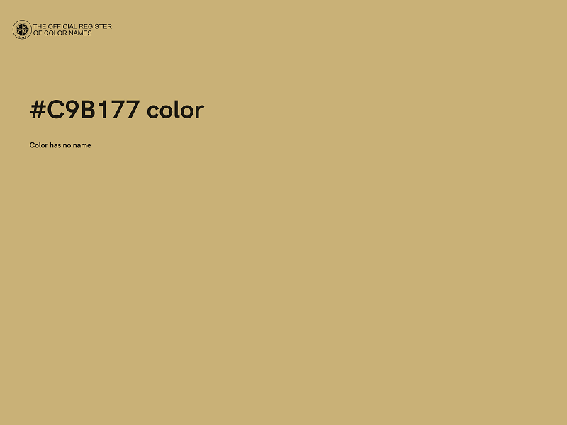 #C9B177 color image