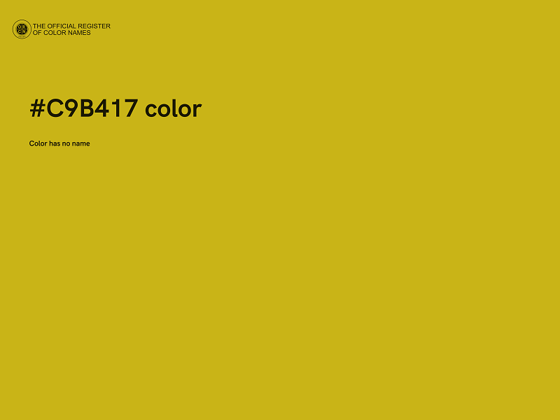 #C9B417 color image