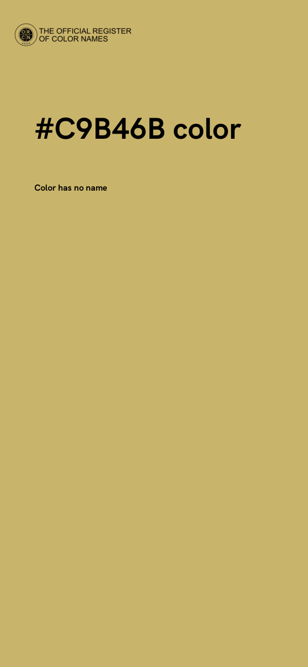 #C9B46B color image