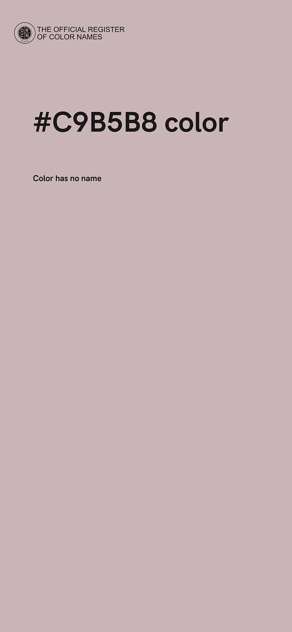 #C9B5B8 color image