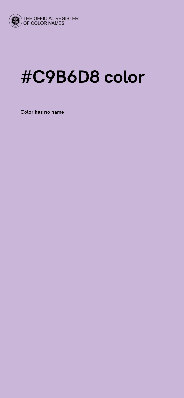 #C9B6D8 color image