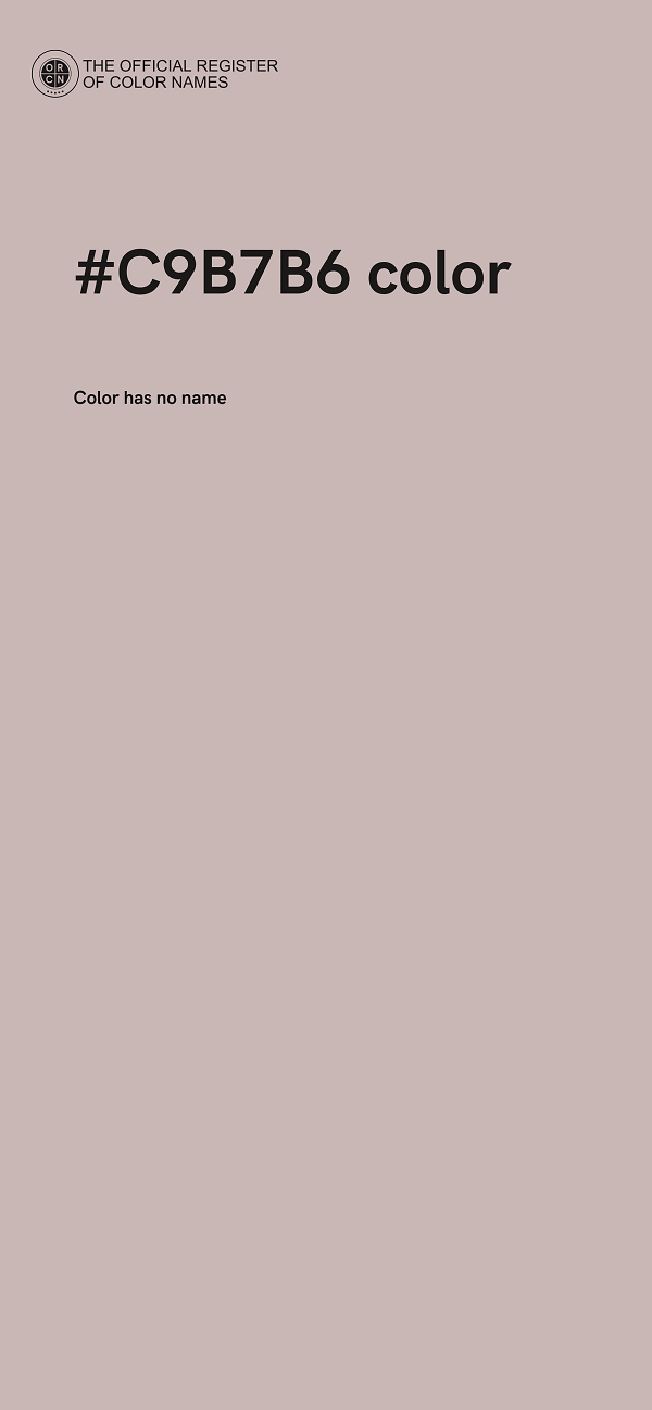 #C9B7B6 color image